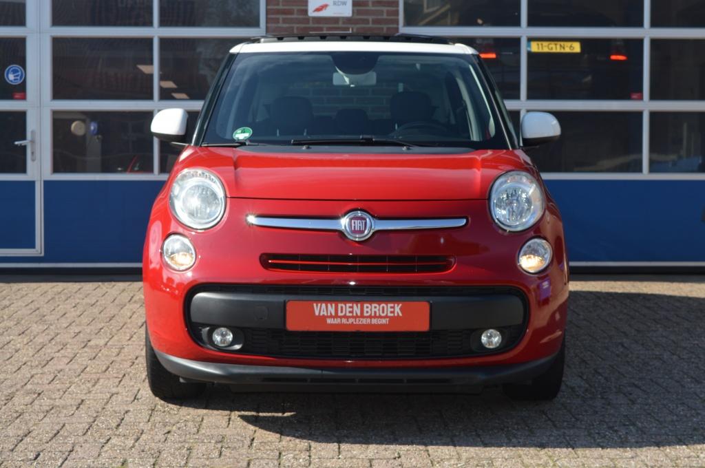 Fiat 500L 1.4 T-Jet 7p. | PANODAK - PDC - LEDER (bj 2016), Gebruikt, 4 cilinders, 400 kg, 7 stoelen