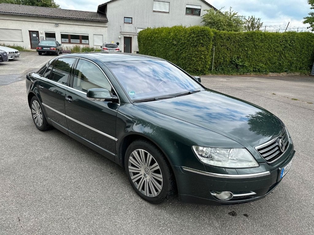 Volkswagen Phaeton 3.0 TDI 176KW 4MOTION AUT 2009 Groen, Auto's, Volkswagen, Automaat, Dealer onderhouden, Beige, 255 €/maand