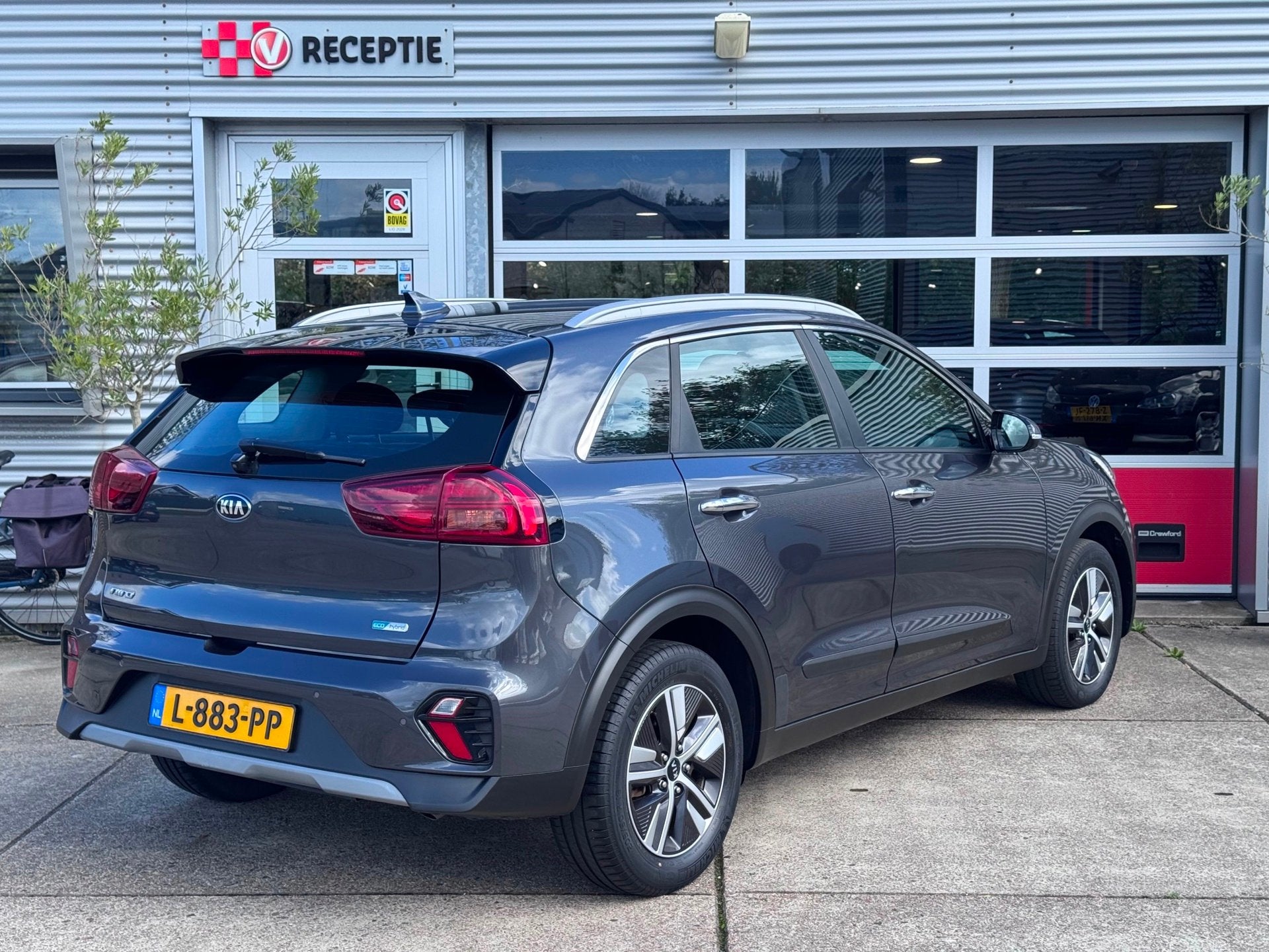 Kia Niro 1.6 GDi Hybrid DynamicLine / Adaptieve Cruise / Car, Auto's, Gebruikt, Euro 6, Leder en Stof, Origineel Nederlands