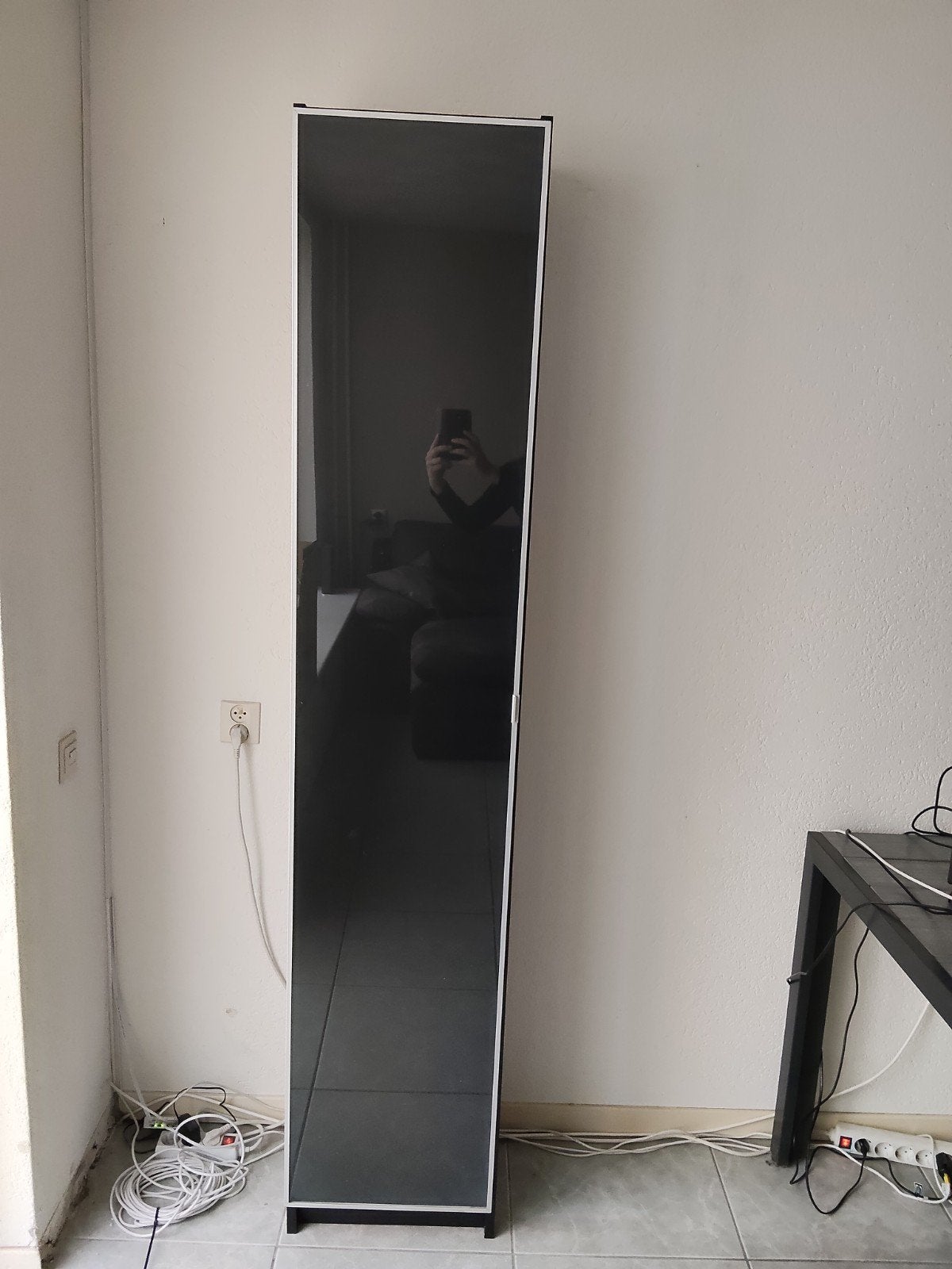 IKea boekenkast met glazen deur, Ophalen, Minder dan 50 cm, Modern, Functioneel, 25 tot 50 cm