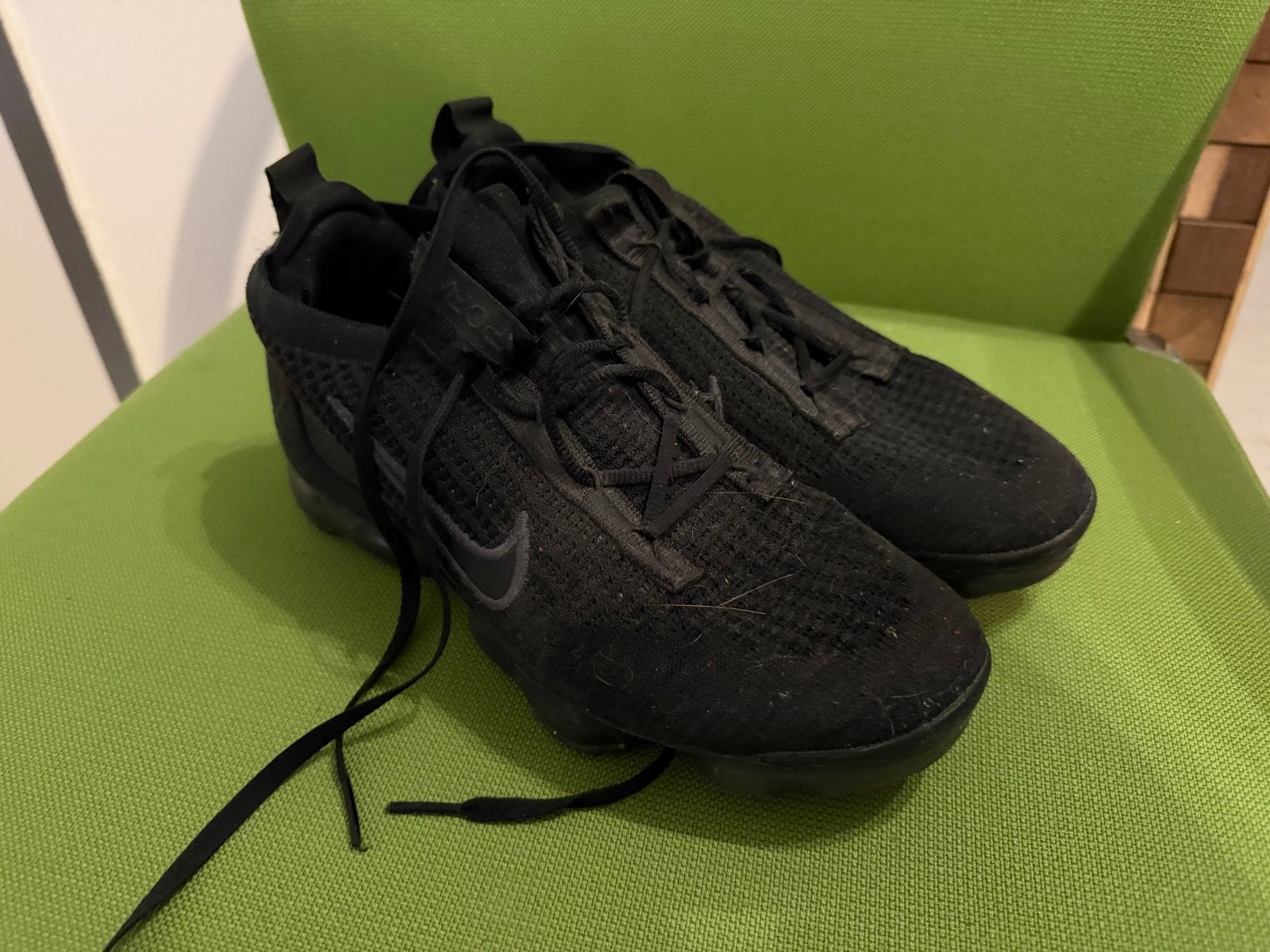 Nike VaporMax Flyknit 3 Zwart - Maat 40, Ophalen, Gedragen, Zwart, Sneakers of Gympen