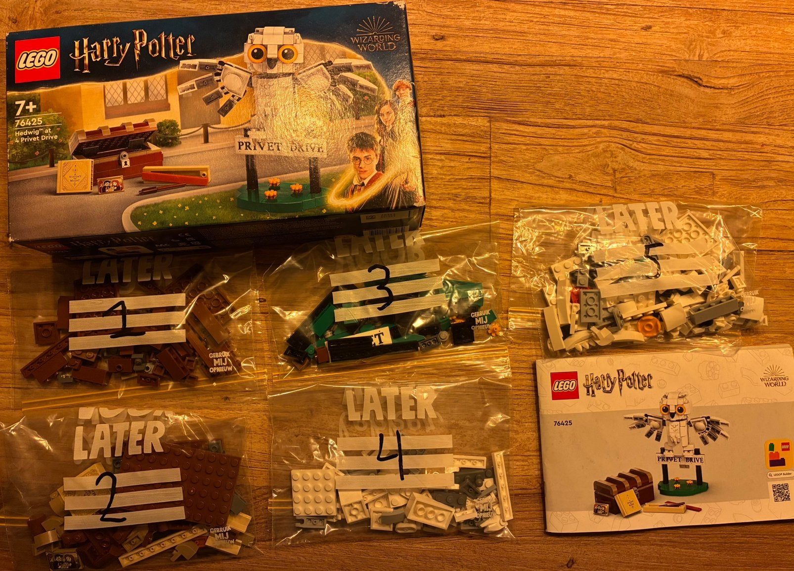 LEGO Set 76425, Hedwig bij Ligusterlaan 4, Ophalen of Verzenden, Zo goed als nieuw