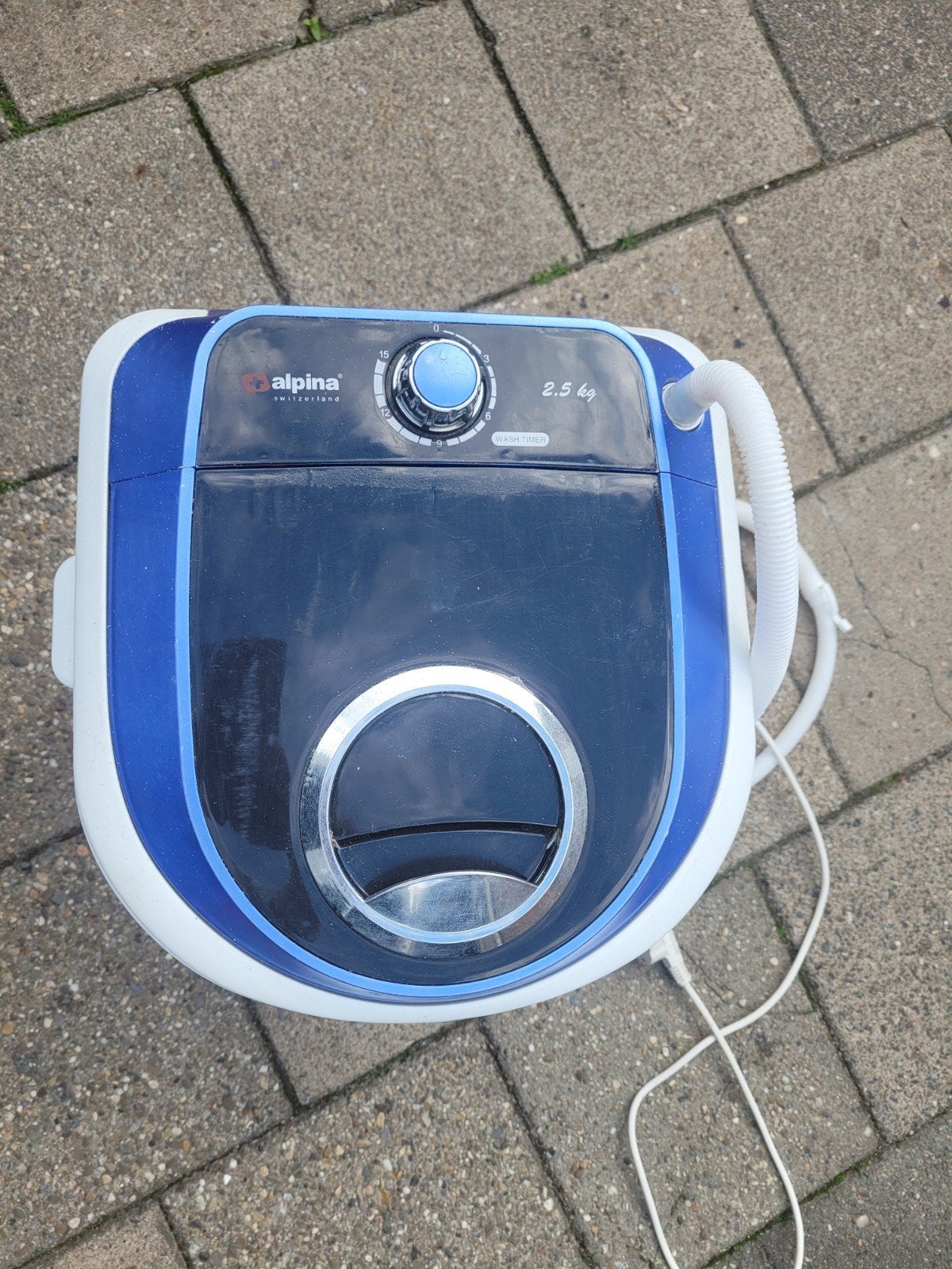 Alpina Mini Wasmachine 2.5 kg - Compact en Draagbaar, Ophalen