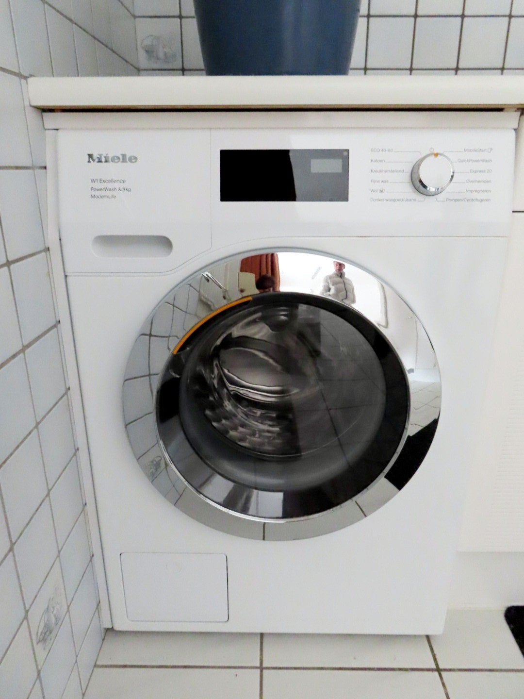 Miele W1 Excellente  wasmachine, Ophalen, Zo goed als nieuw, 85 tot 90 cm, 1200 tot 1600 toeren
