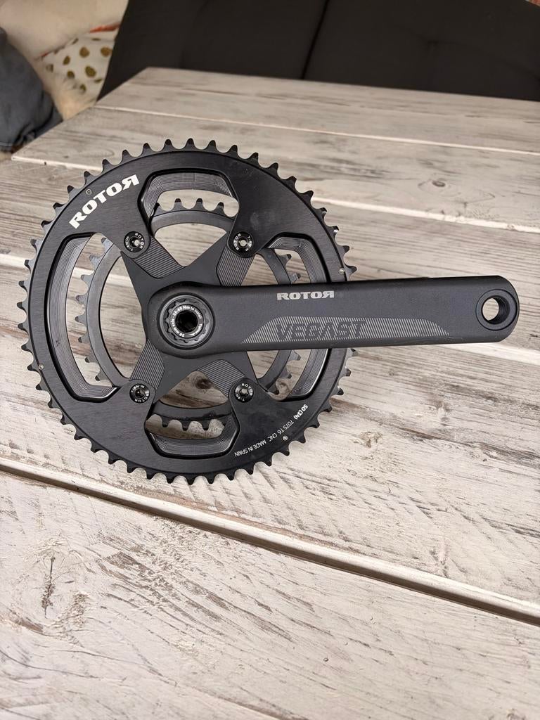 Rotor Vegast crank 50/34 en lagers, Crankstel of Pedalen, Nieuw, Ophalen of Verzenden, Aluminium