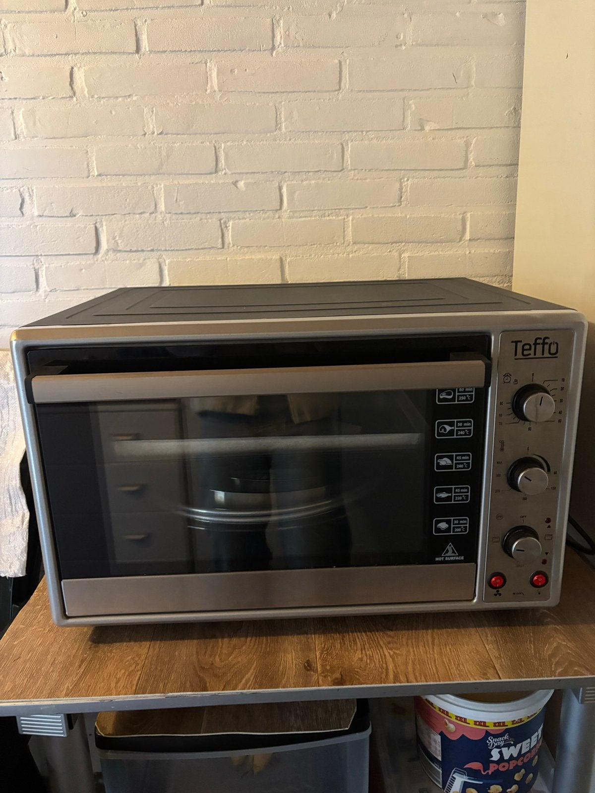 Teffo Mini-oven - Compacte en veelzijdige oven, Ophalen, Minder dan 45 cm, Overige merken, Zo goed als nieuw