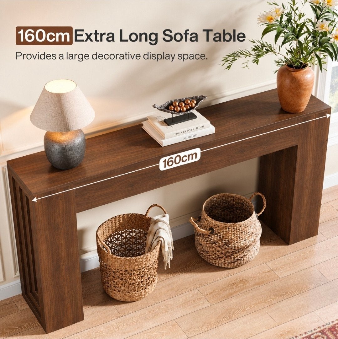Nieuw in doos: Console tafel walnoot kleur!, Huis en Inrichting, Ophalen, Nieuw, 75 cm of meer, 60 cm of meer