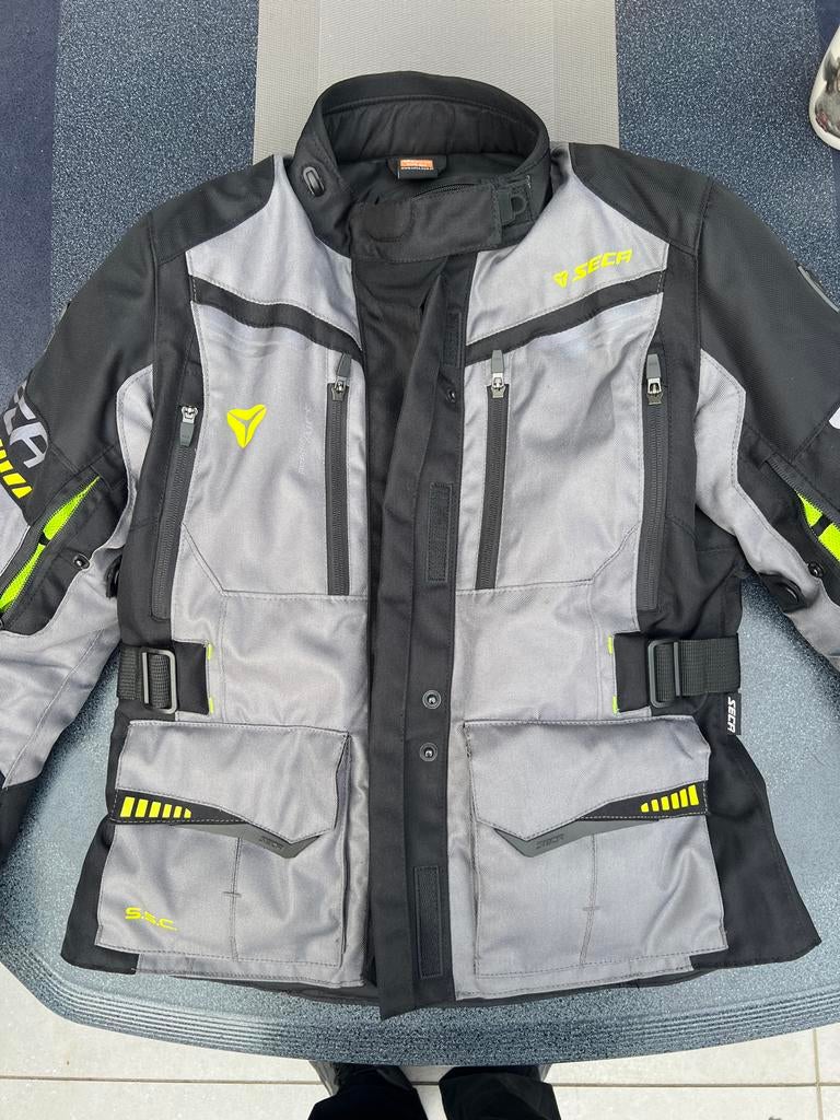 Seca Motorjas met CE Keur Rugprotectie Maat M, Motoren, Kleding | Motorkleding, Ophalen of Verzenden, Tweedehands, Dames, Jas | textiel