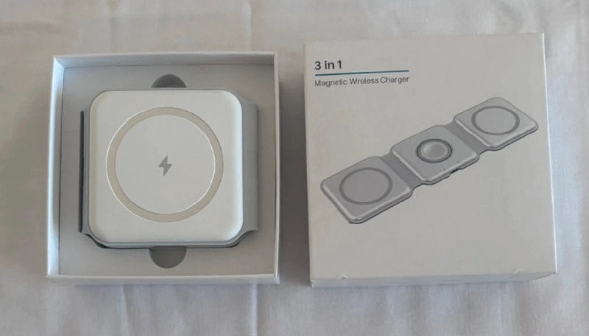 Magnetische draadloze oplader 3 in 1, Ophalen of Verzenden, Zo goed als nieuw, Touch, 40 GB en meer