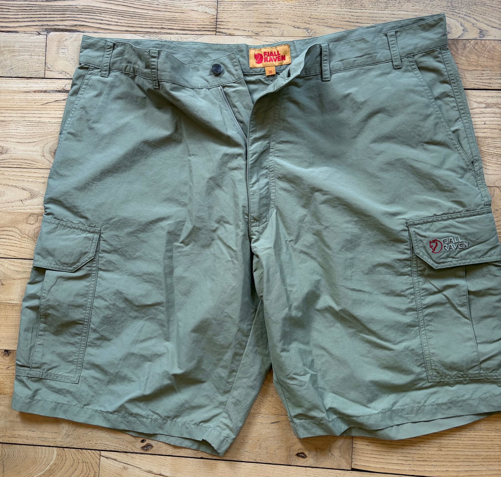Fjallraven korte broek mt 56, Ophalen of Verzenden, Zo goed als nieuw, Maat 56/58 (XL), Groen