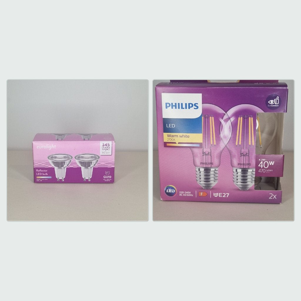 Philips en Eurolight ledlampen - E27 en GU10, Led-lamp, Nieuw, Overige fittingen, Overige merken