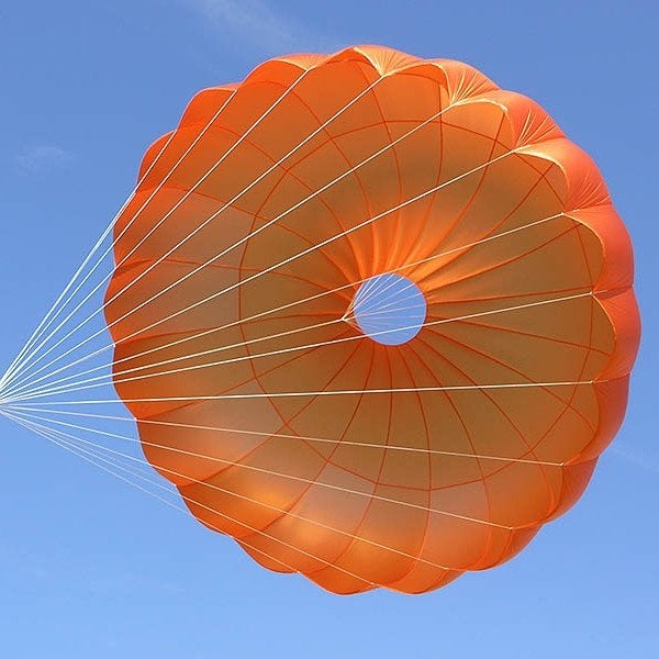 Noodparachute / Reserveparachute, Sport en Fitness, Ophalen of Verzenden, Gebruikt, Scherm