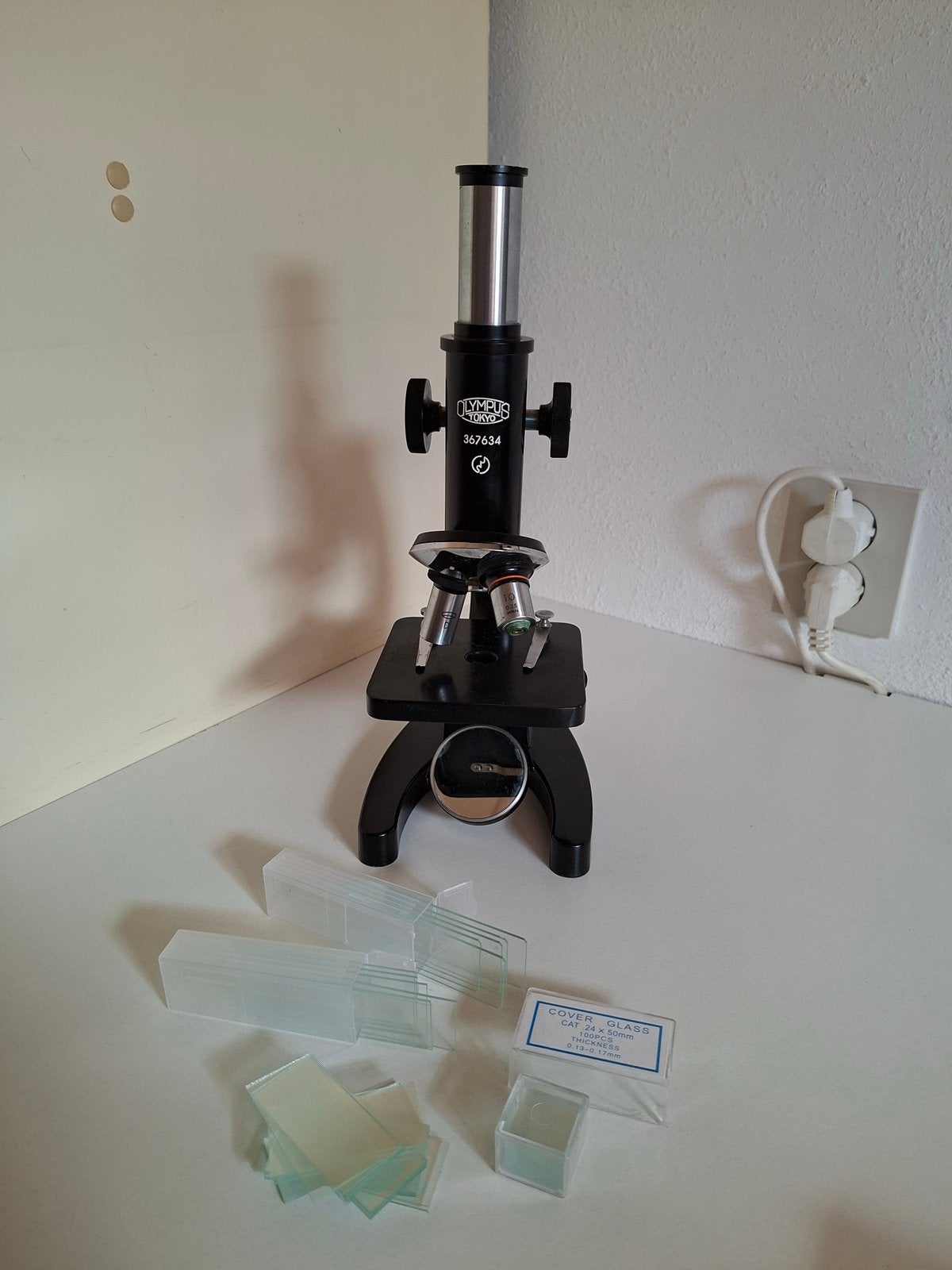 Olympus microscoop zolder vondst voor verzamelaars, Audio, Tv en Foto, Ophalen of Verzenden, Zo goed als nieuw, Minder dan 400x