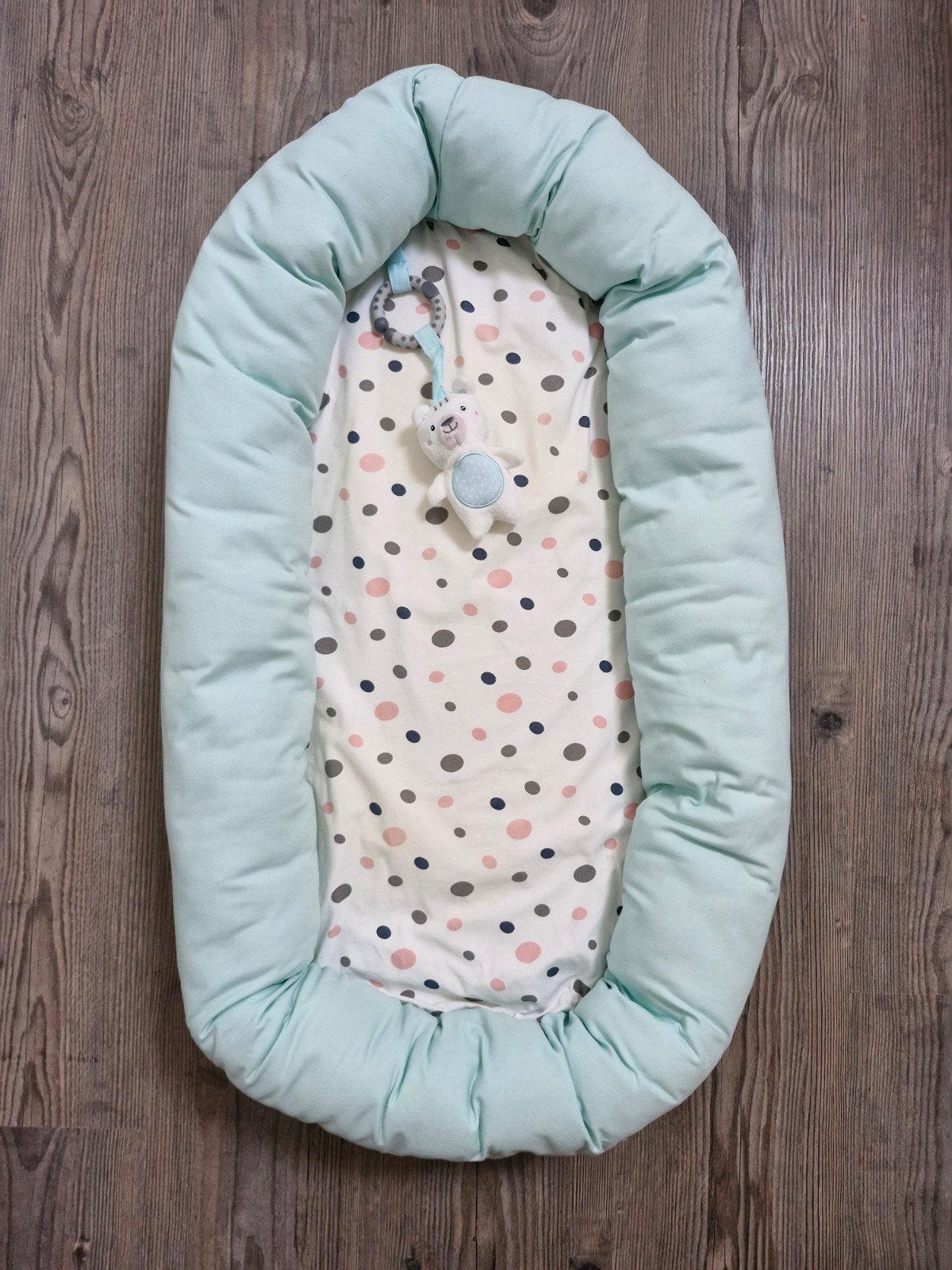 babynestje blauw met stippen van lupilu, Kinderen en Baby's, Ophalen of Verzenden, Gebruikt, Overige typen