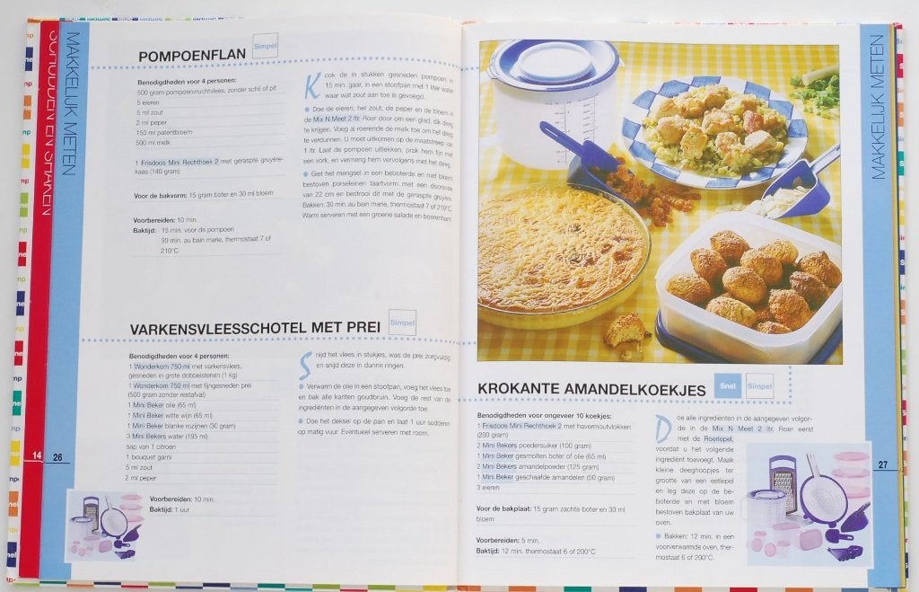 Snel & Simpel Koken met Tupperware - Receptenboek 1990, Voorgerechten en Soepen, Ophalen of Verzenden, Zo goed als nieuw, Europa