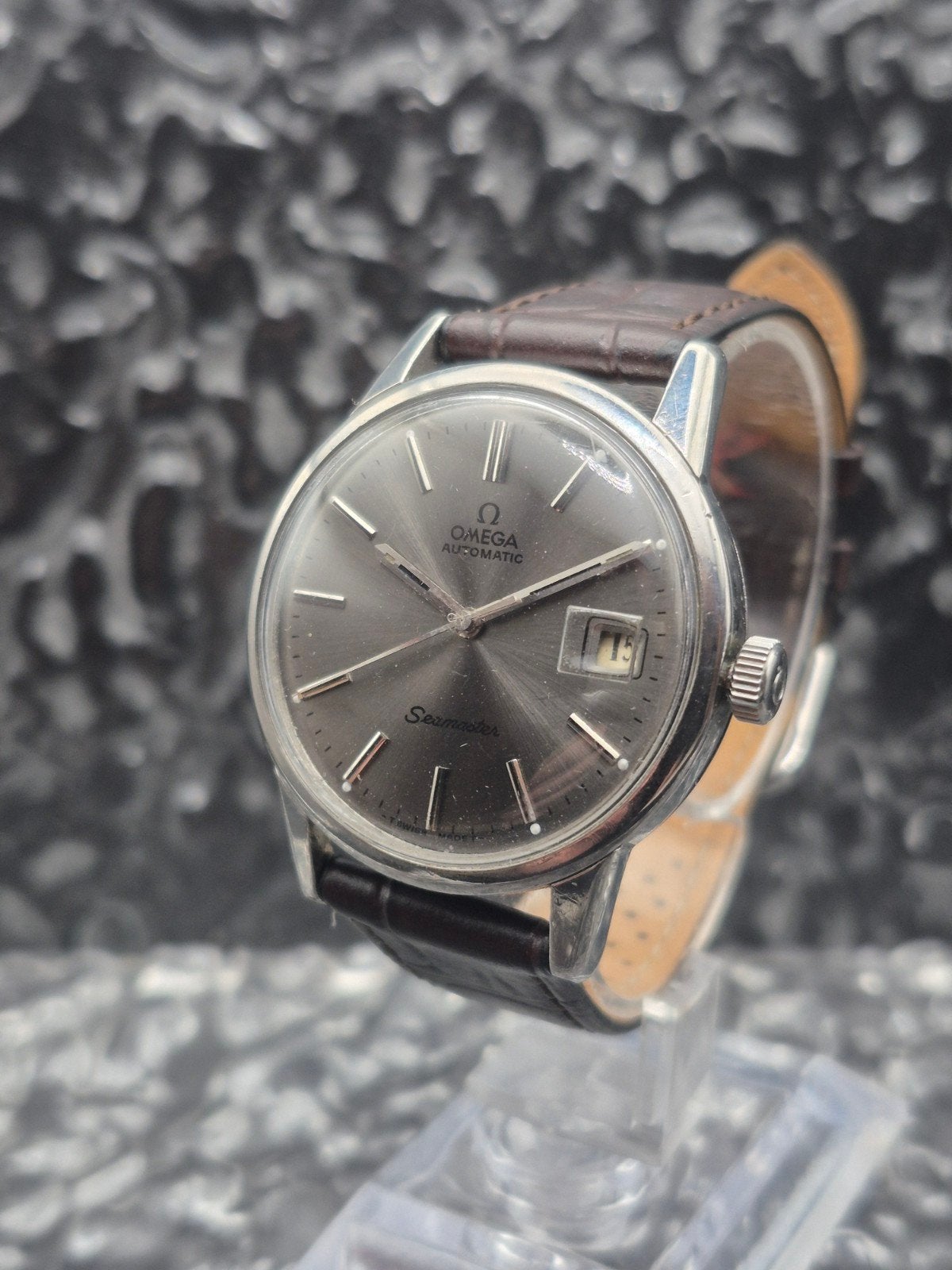 Omega Seamaster Ref. 14389 6 Automaat Cal. 1010 Vintage, Staal, Polshorloge, Ophalen of Verzenden, Rue Stämpfli 96, 2504 Biel/Bienne, Zwitserland