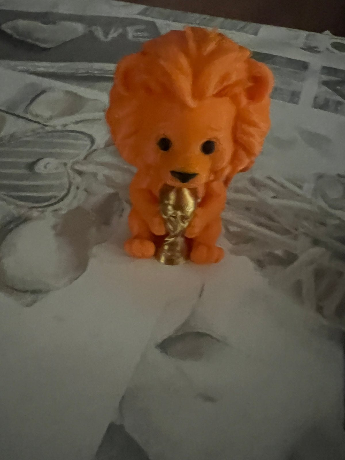 WK oranje leeuw 3D, Ophalen of Verzenden