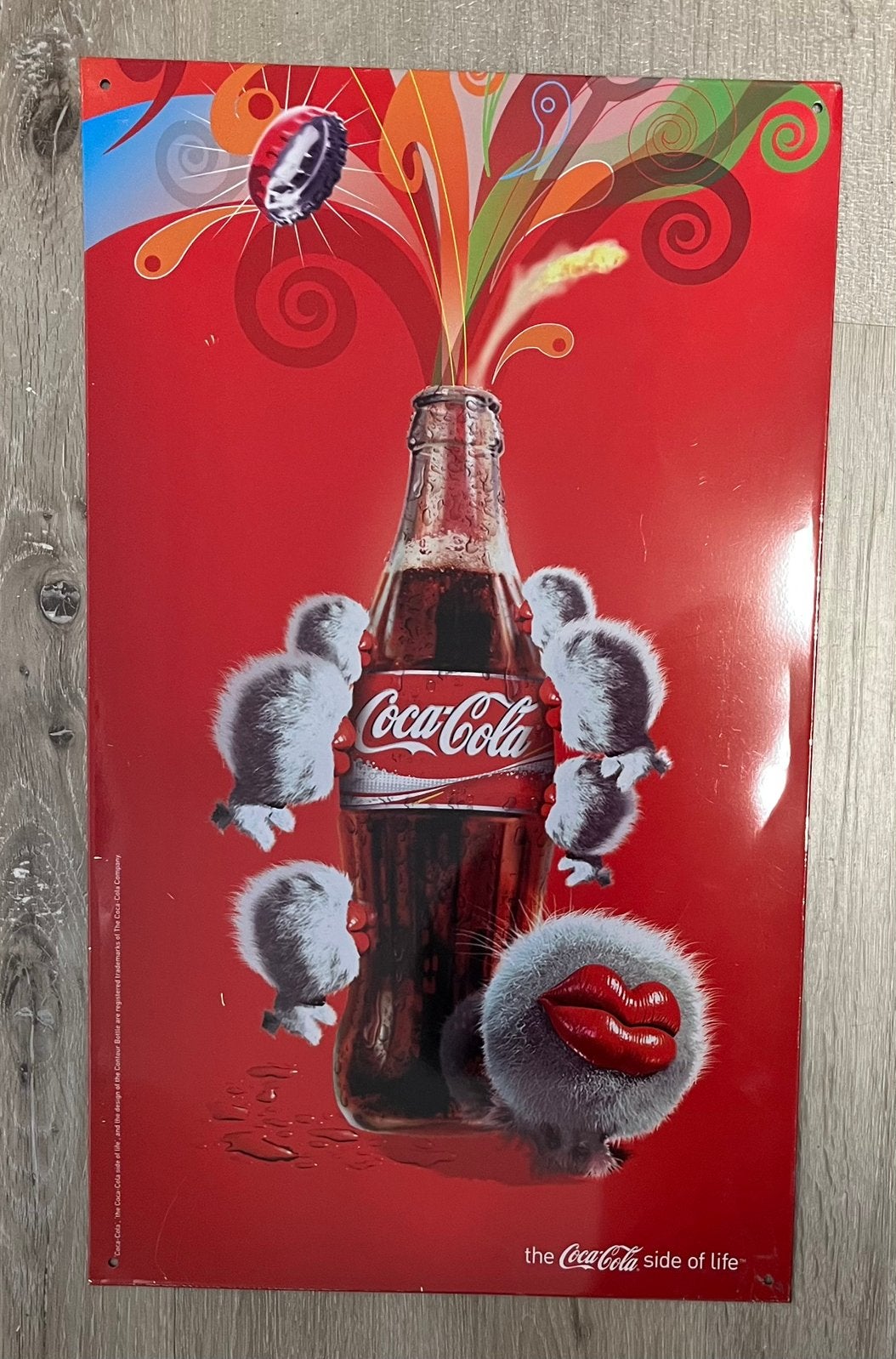 Coca Cola Bord Blik 50x30 cm, Ophalen of Verzenden, Reclamebord