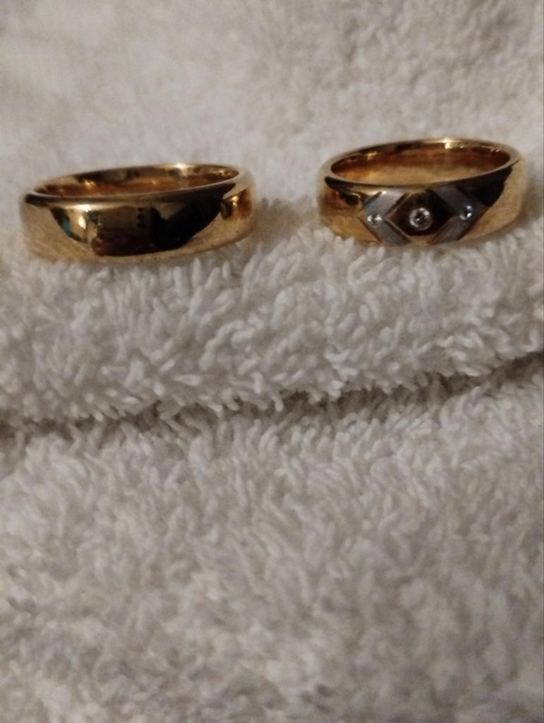 Metalen ringen plating 18 karaat goud  gp, Sieraden, Tassen en Uiterlijk, Oorbellen, Ophalen of Verzenden, Nieuw, Goud, Goud