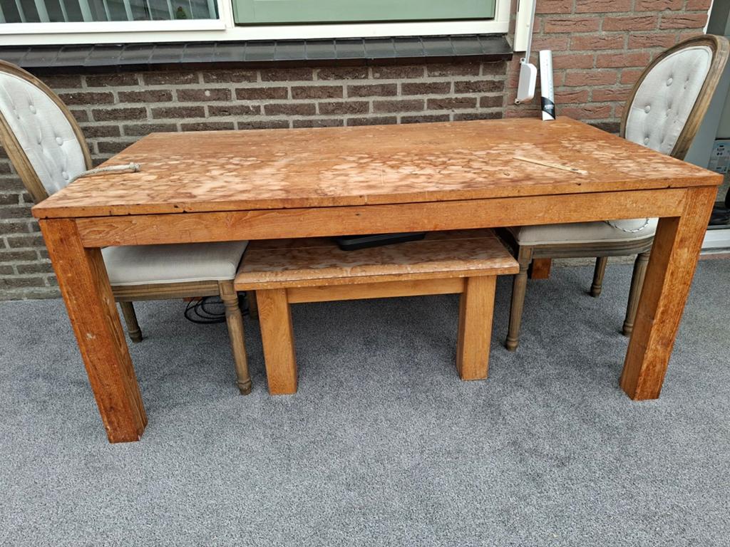 Eettafel/salontafel, Gebruikt, 150 tot 200 cm, Rechthoekig, 50 tot 100 cm