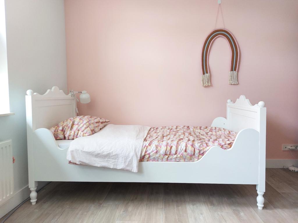 Bopita bed Belle van massief hout 200x90, Ophalen, 90 cm, Eenpersoons, Wit