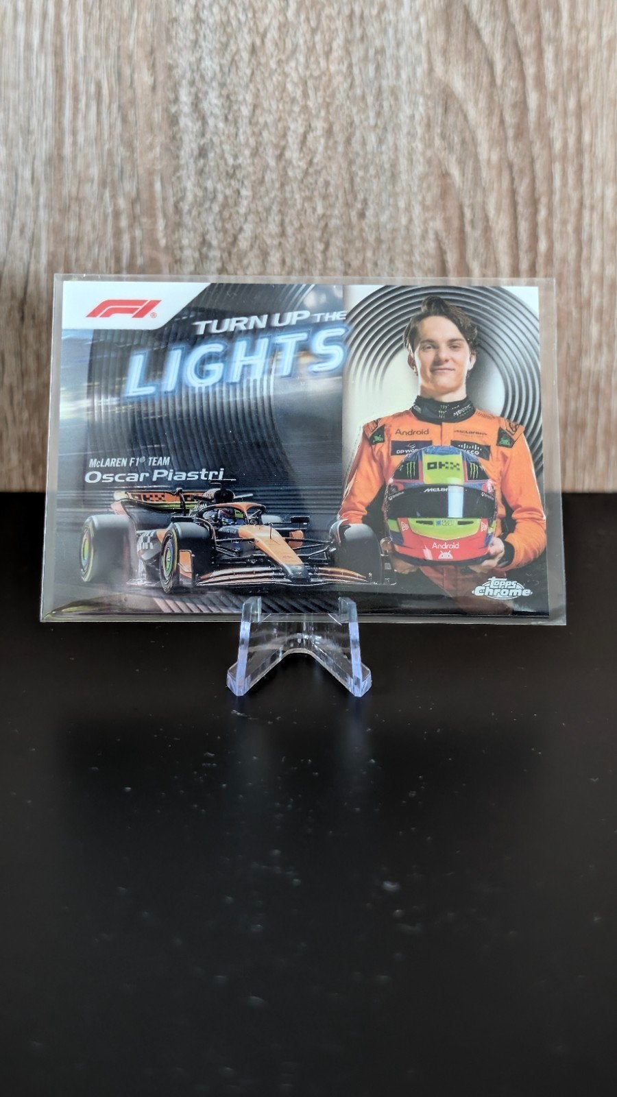 F1 Topps Chrome Turn Up The Lights Oscar Piastri, Ophalen of Verzenden, Zo goed als nieuw, Formule 1