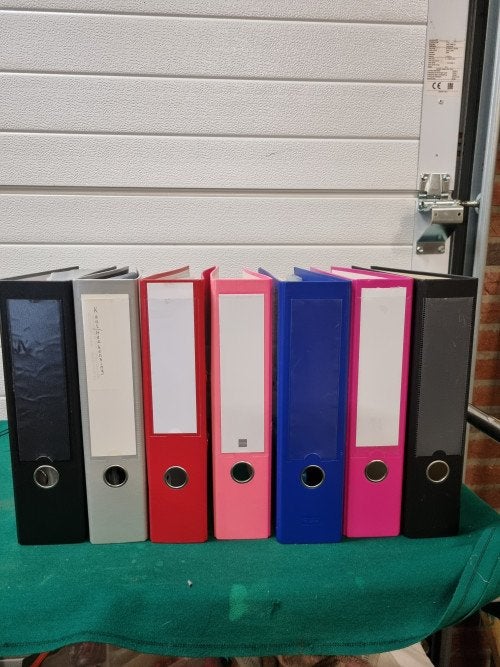 ordners verschillende kleuren, Ophalen of Verzenden, 'T Olde Gre-j, Info@toldegrej.nl, Endepoelstraat 20f Didam