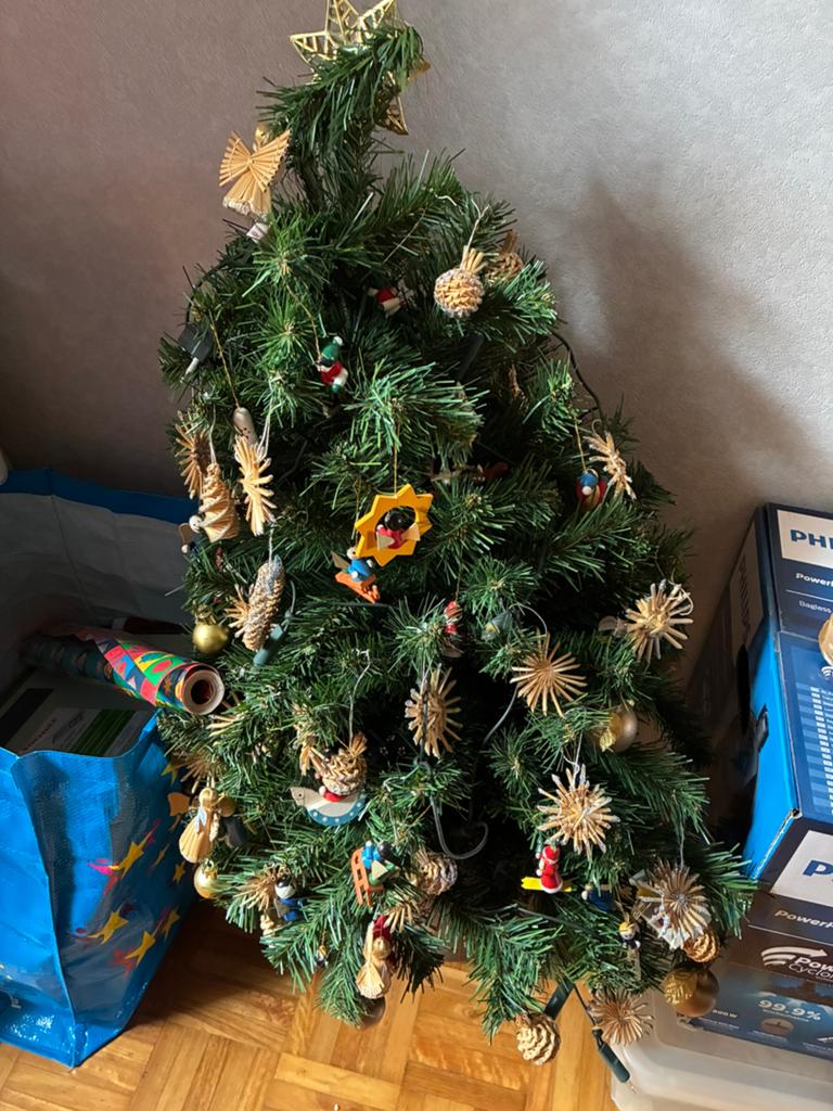 Kunstkerstboompje, Ophalen of Verzenden, Gebruikt