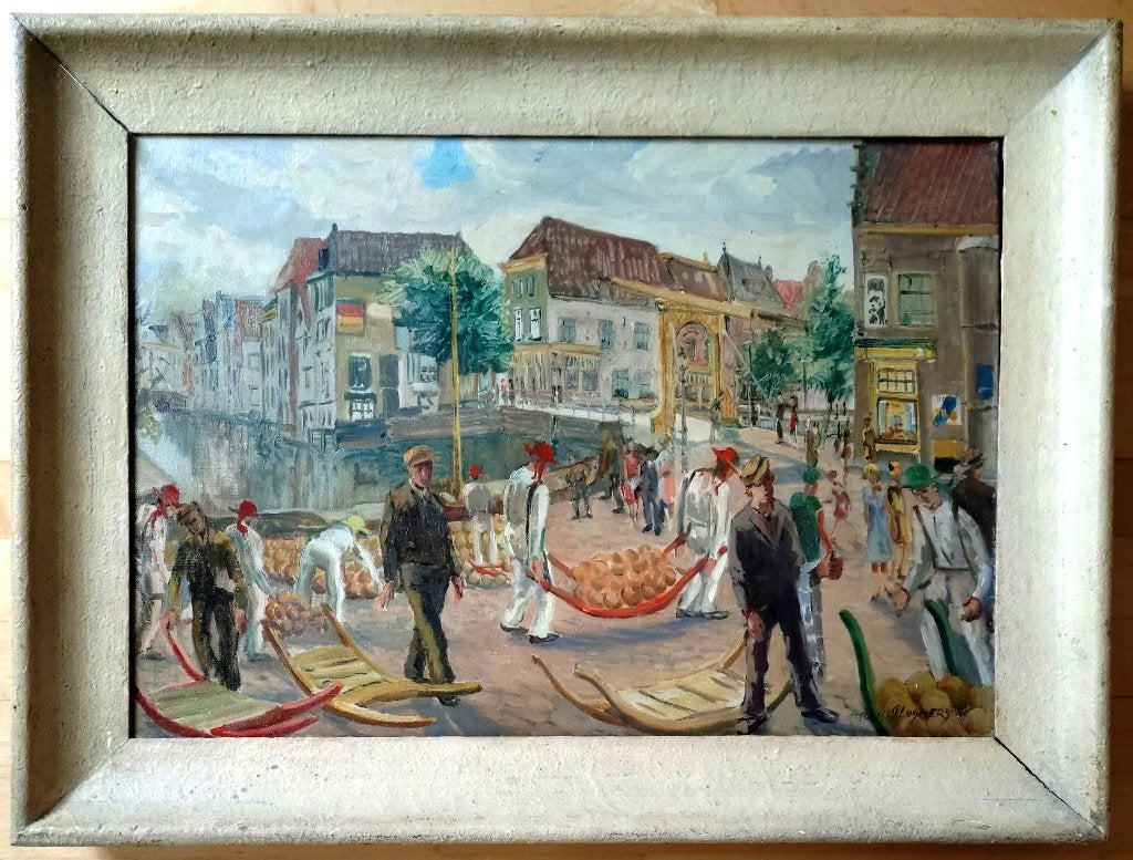==Toon Pluijmers 1910-1967==KAASMARKT in ALKMAAR==, Ophalen of Verzenden