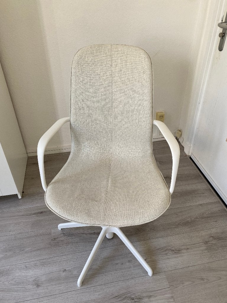 IKEA ROSENTORP Draaistoel – Wit/Beige – Zo goed als nieuw, Ophalen, Ergonomisch, Zo goed als nieuw, Beige