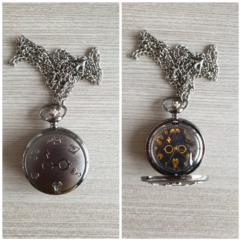 zakhorloge met ketting met bril uit harry potter, Ophalen of Verzenden, Nieuw, Overige typen