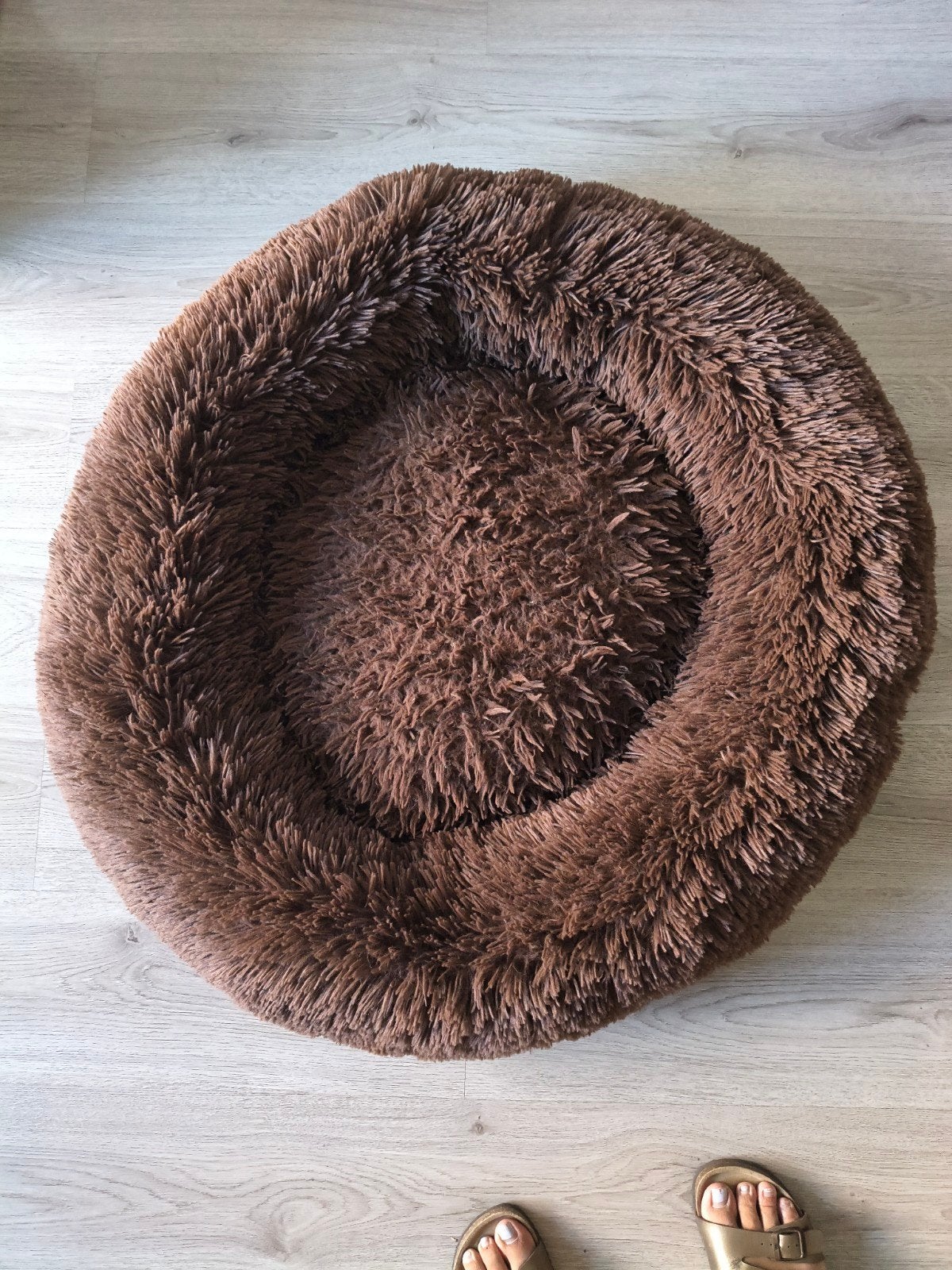 Fluffy ronde hondenmand, Dieren en Toebehoren, Ophalen, Gebruikt