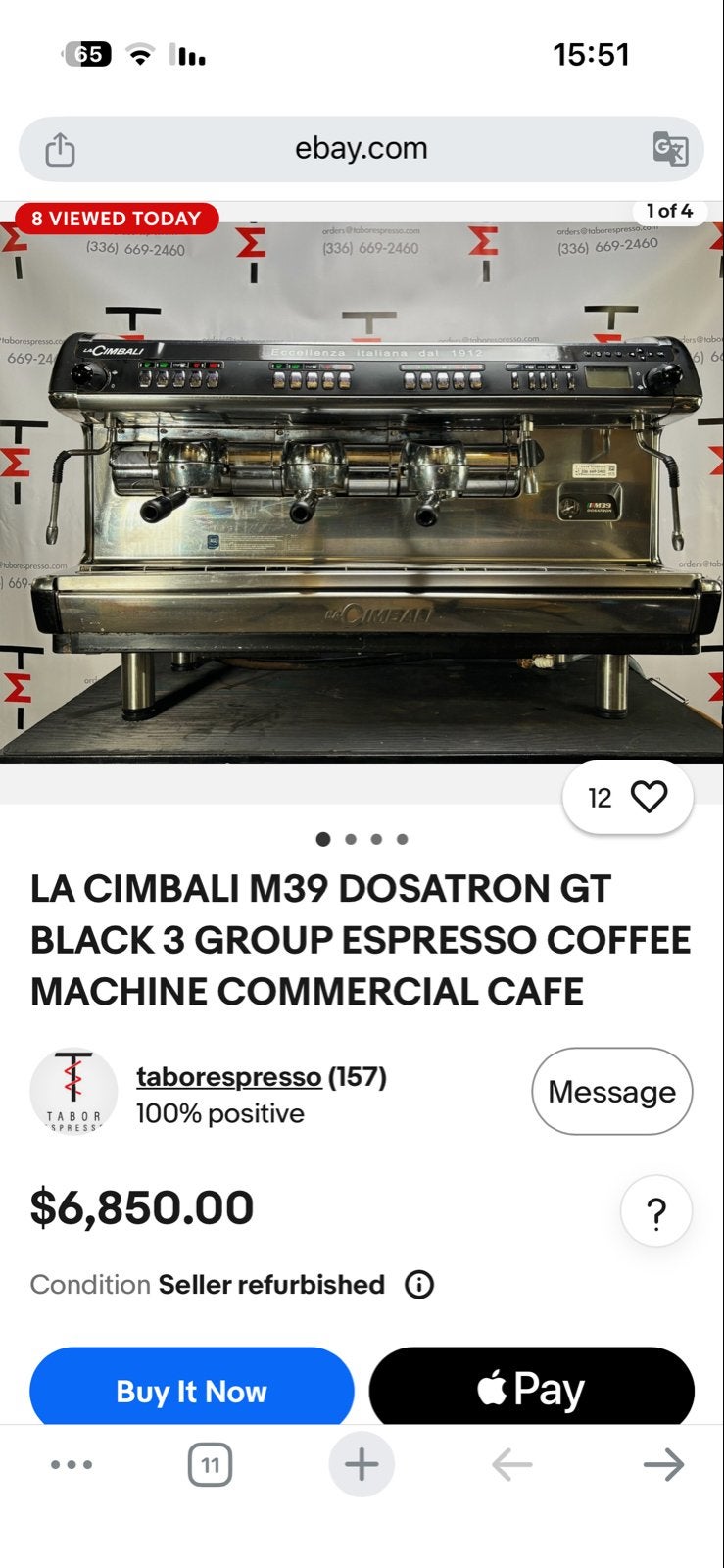 La Cimbali M39 Dosatron GT 3-groeps Espressomachine, Witgoed en Apparatuur, Koffiezetapparaten, Stoompijpje, Espresso apparaat
