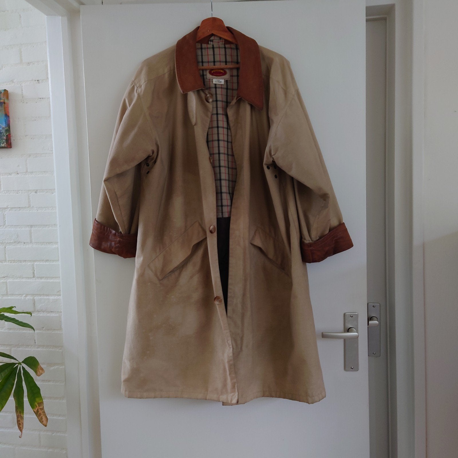 Wax coat mt L, Kleding | Heren, Jassen | Zomer, Ophalen of Verzenden
