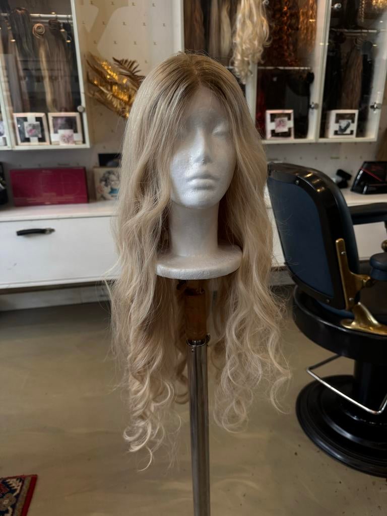 Prachtig Blond Haarwerk 613 - Human Hair 65cm, Sieraden, Tassen en Uiterlijk, Uiterlijk | Haarverzorging, Nieuw, Ophalen of Verzenden