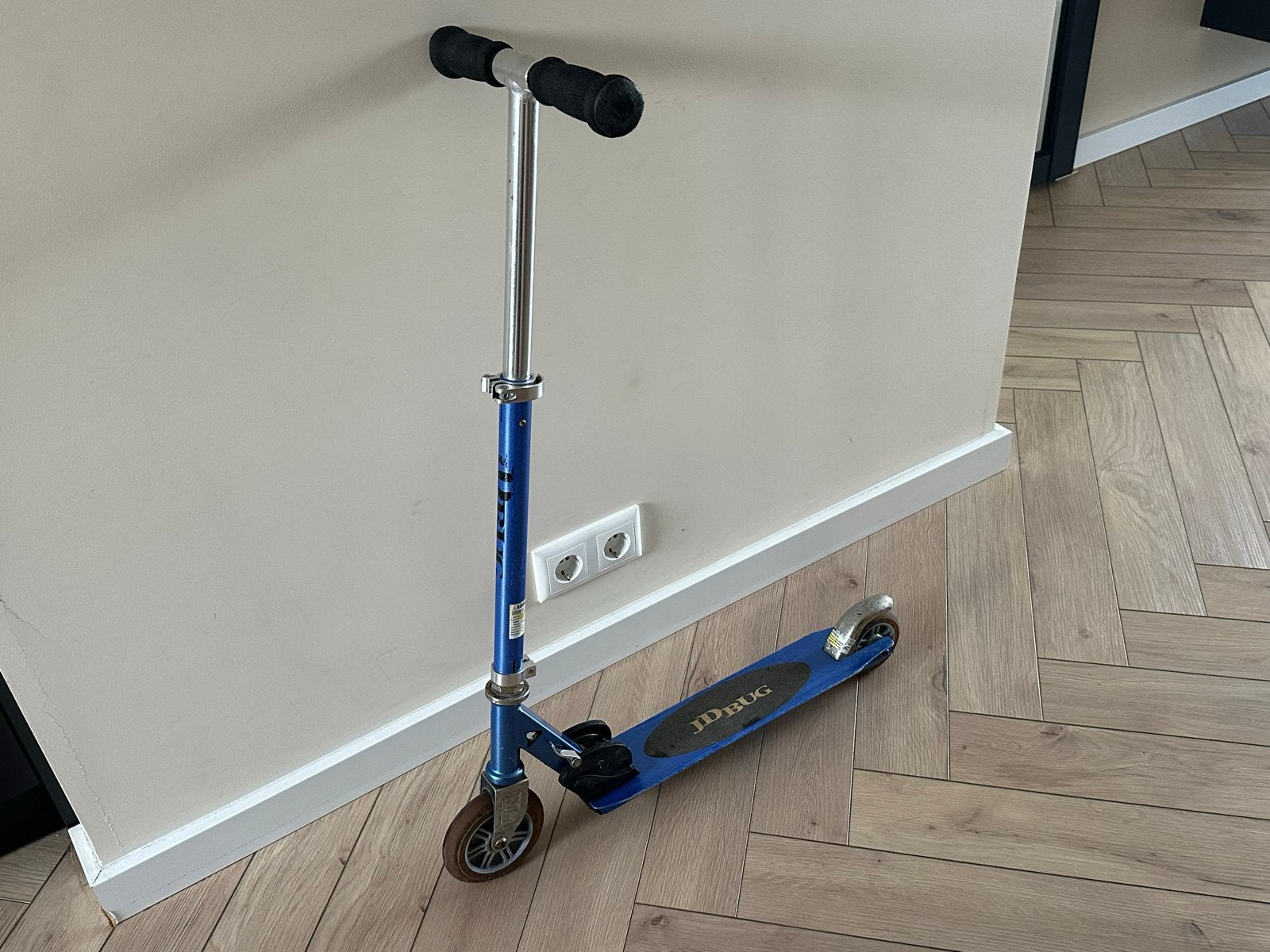 JD Bug step - Blauw, opvouwbaar, Ophalen, Gebruikt, Gewone step