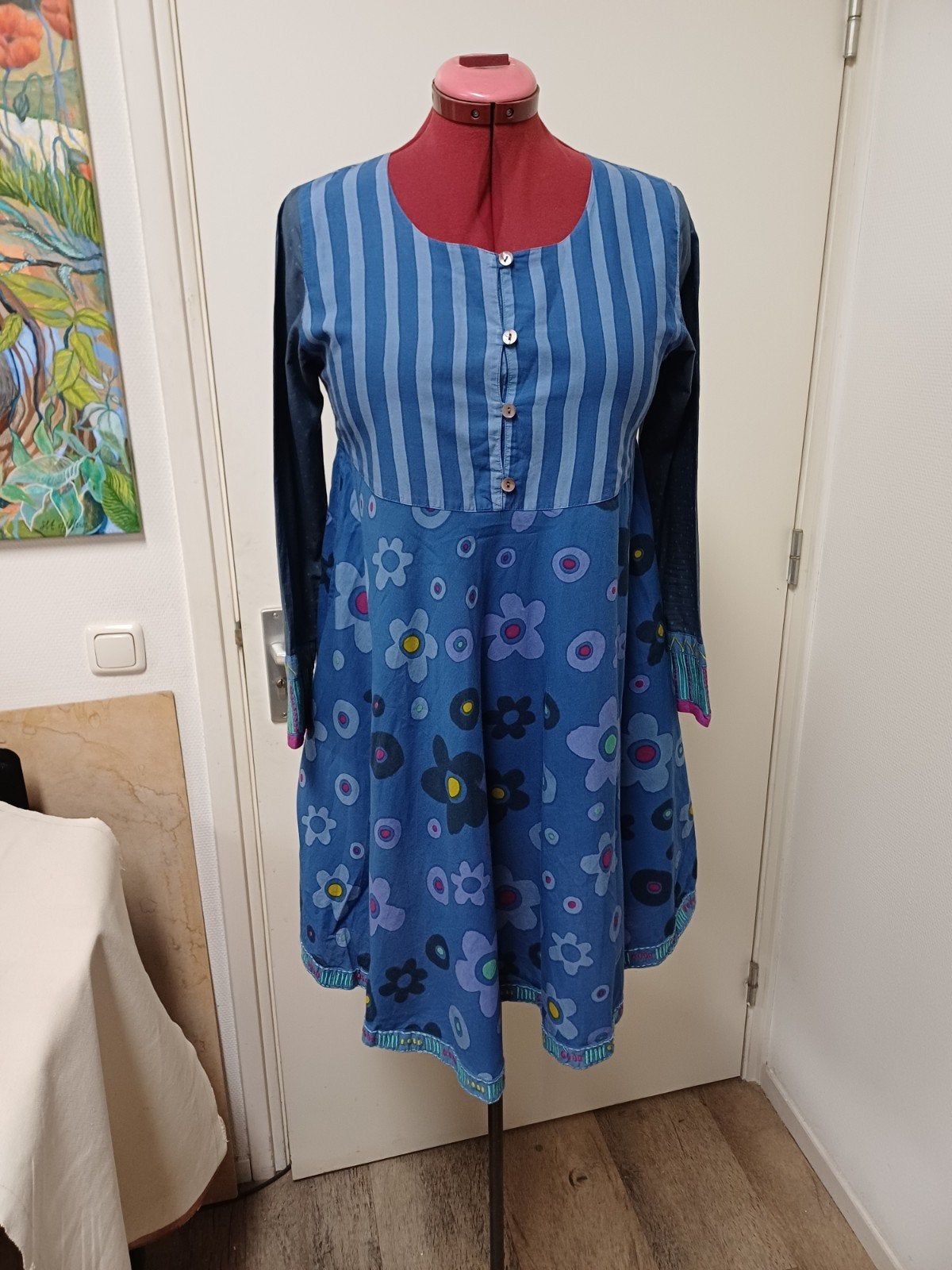 Mooi jurkje van Gudrun Sjöden maat 38, Kleding | Dames, Maat 38/40 (M), Blauw, Ophalen of Verzenden, Zo goed als nieuw