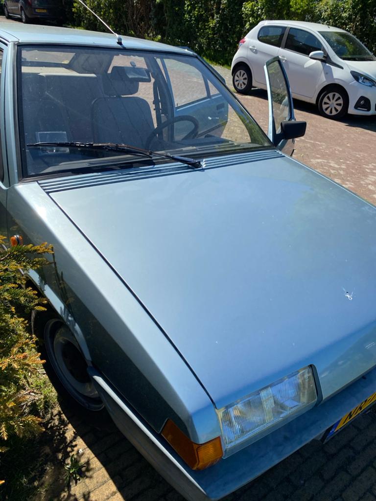 Citroën BX 1.4 1985.  58000 km, Voorwielaandrijving, 1360 cc, 4 cilinders, Blauw