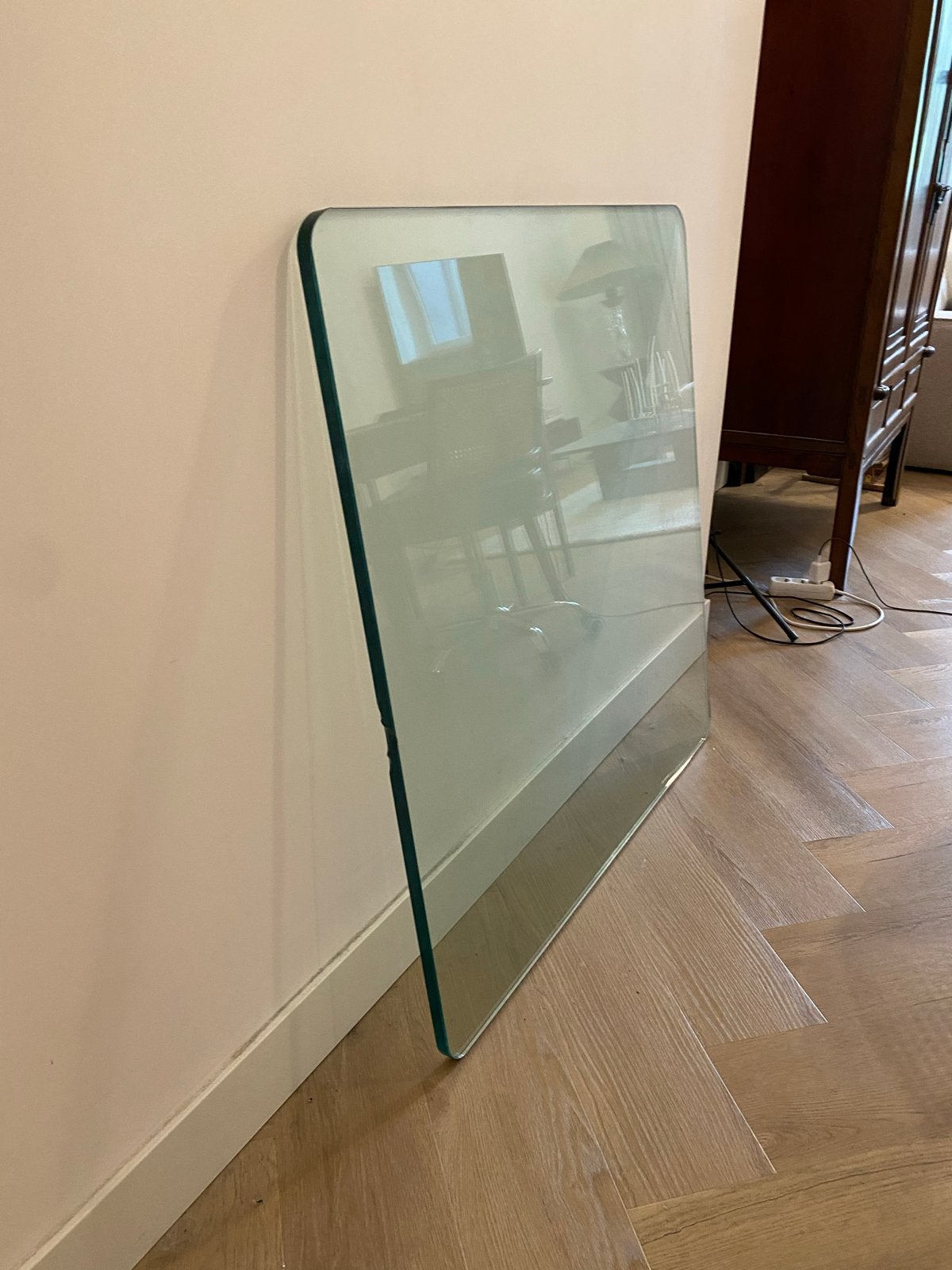 Gebruikte glasplaat 1x1m, Ophalen, Gebruikt, Glasplaat, 80 tot 120 cm