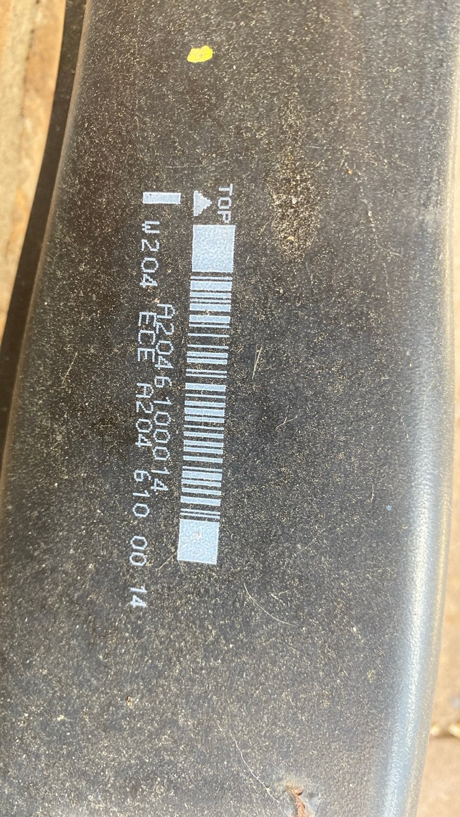 Stalen achterbumper Mercedes W204 sedan, Gebruikt, Mercedes-Benz, Ophalen of Verzenden, Achter