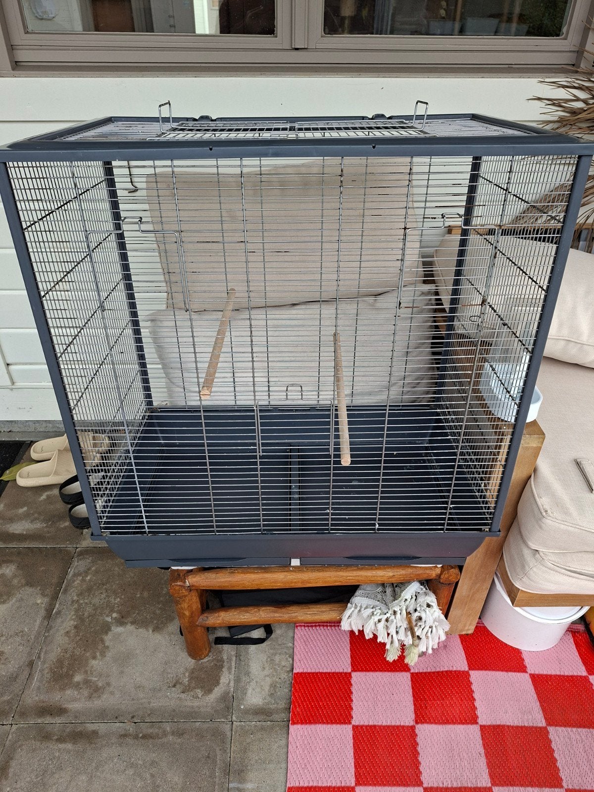 grote kooi, Ophalen, Zo goed als nieuw, Metaal, Vogelkooi