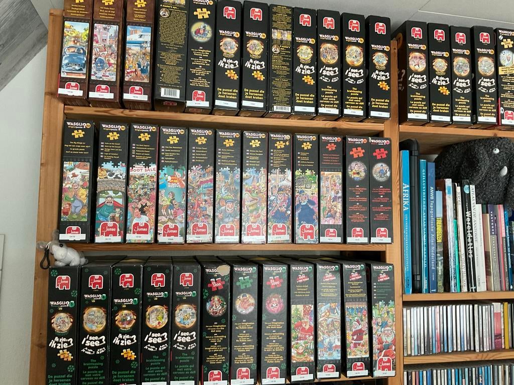 Grote collectie Wasgij legpuzzels, diverse series, Hobby en Vrije tijd, Denksport en Puzzels, Ophalen of Verzenden, 500 t/m 1500 stukjes