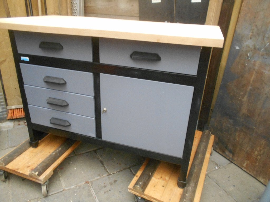 Kupper werkbank 5 lade 1 kast 1sleutel in zeer nette staat, Ophalen, Gebruikt, 120 tot 170 cm