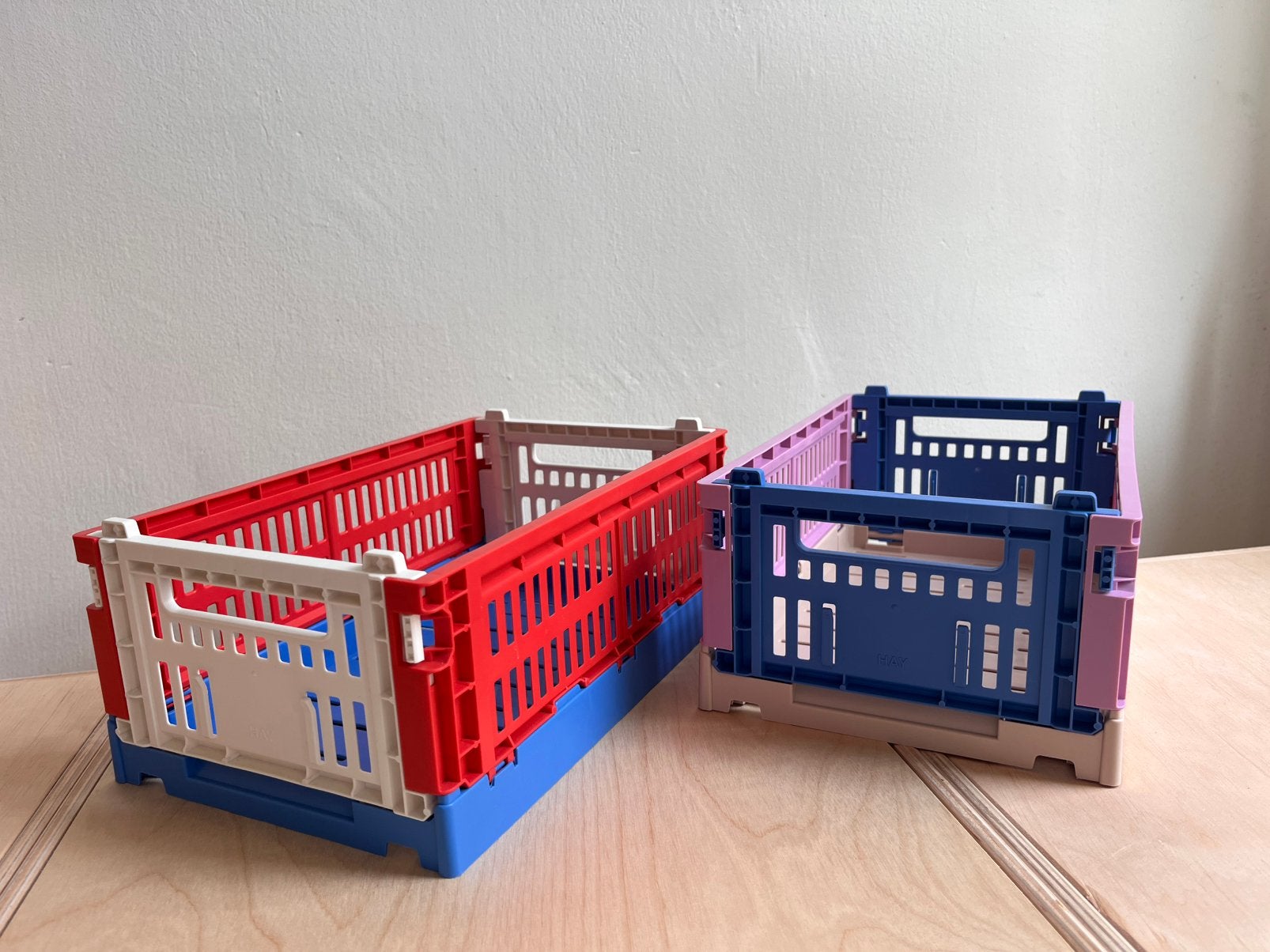 2x HAY COLOUR CRATES, Ophalen, Doos, Minder dan 35 cm, Minder dan 50 cm