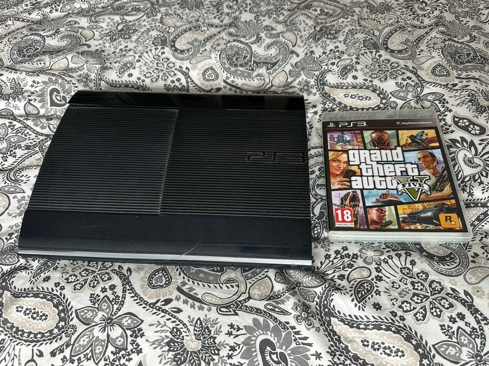 PlayStation 3 Super Slim 500GB + GTA V + HDMI cable, Ophalen of Verzenden, Zonder controller, 500 GB, Slim