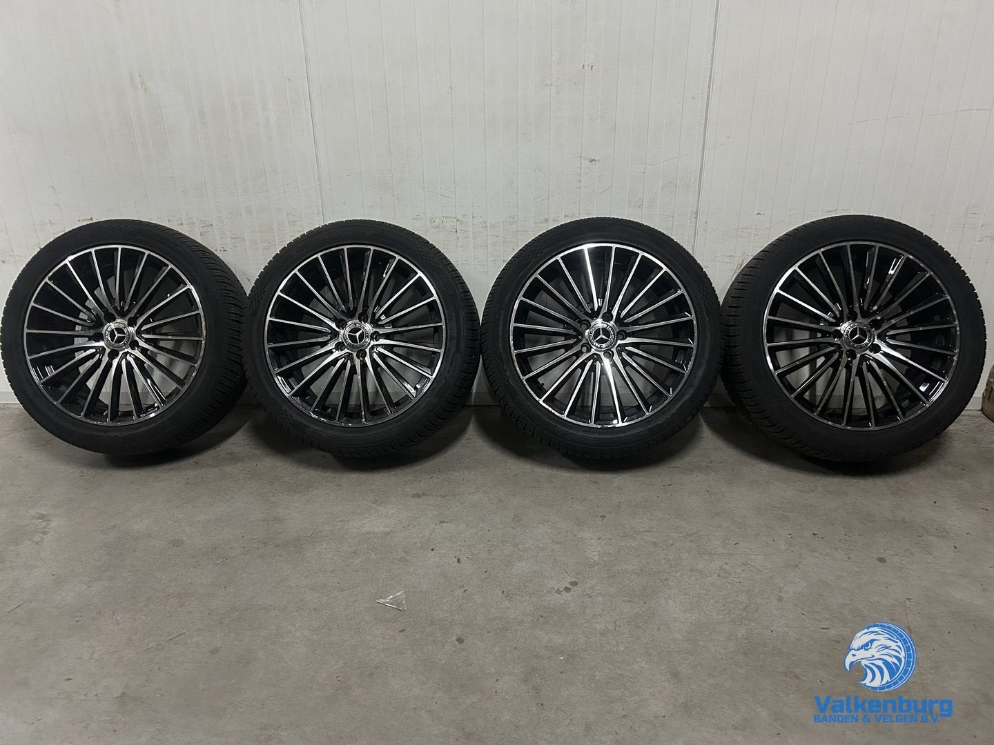 7-8mm! Mercedes Vito V-klasse W447 19 inch zwarte velgen TPM, 19 inch, -, -, Banden en Velgen