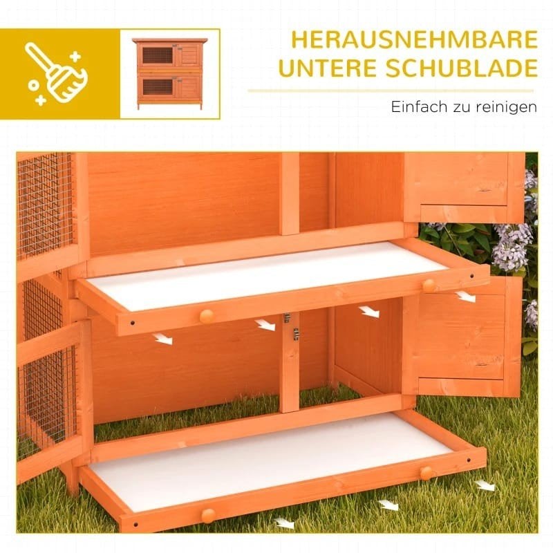 konijnenhok buitenverblijf knaagdierenhok nieuw, 110 cm of meer, Nieuw, Ophalen of Verzenden, 90 cm of meer