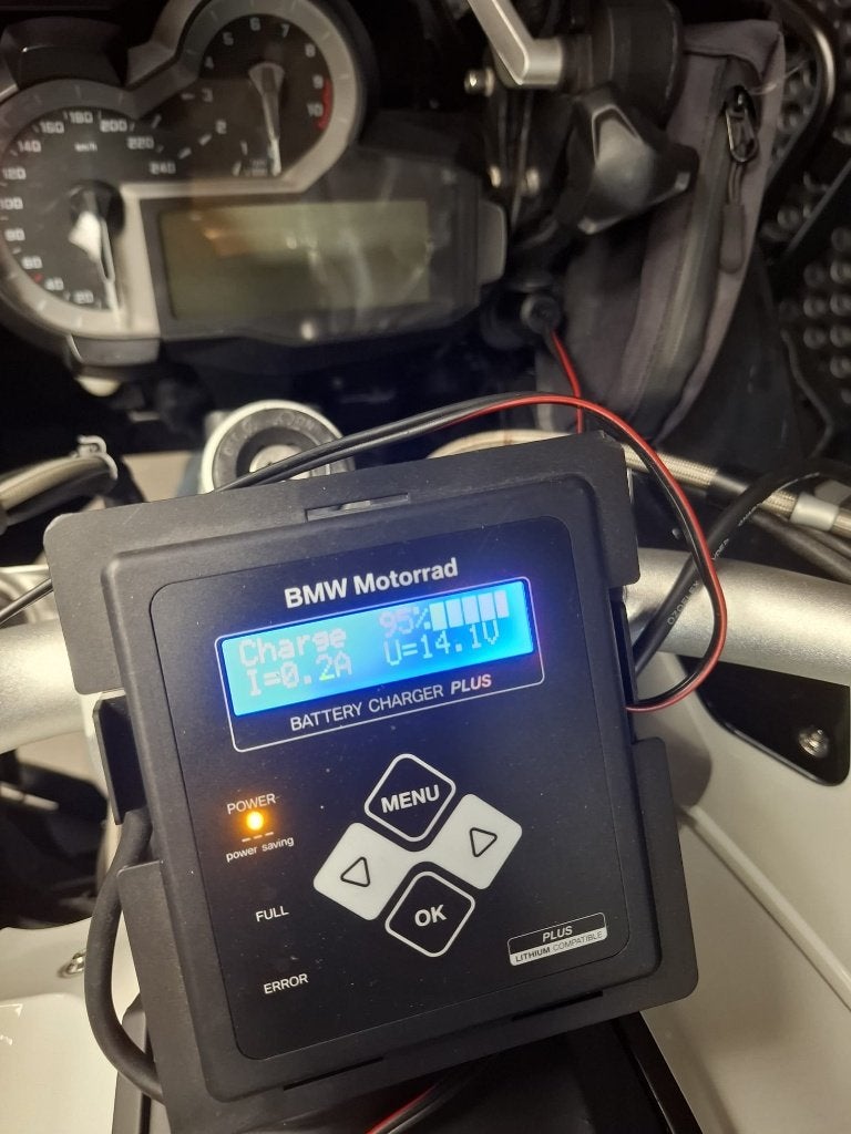 BMW Motorrad Acculader Plus Druppellader  77022470950, Ophalen of Verzenden, Zo goed als nieuw
