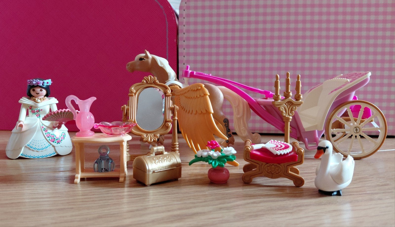 Playmobil Prinses met Pegasus en Koets - Complete Set, Ophalen of Verzenden, Gebruikt, Complete set