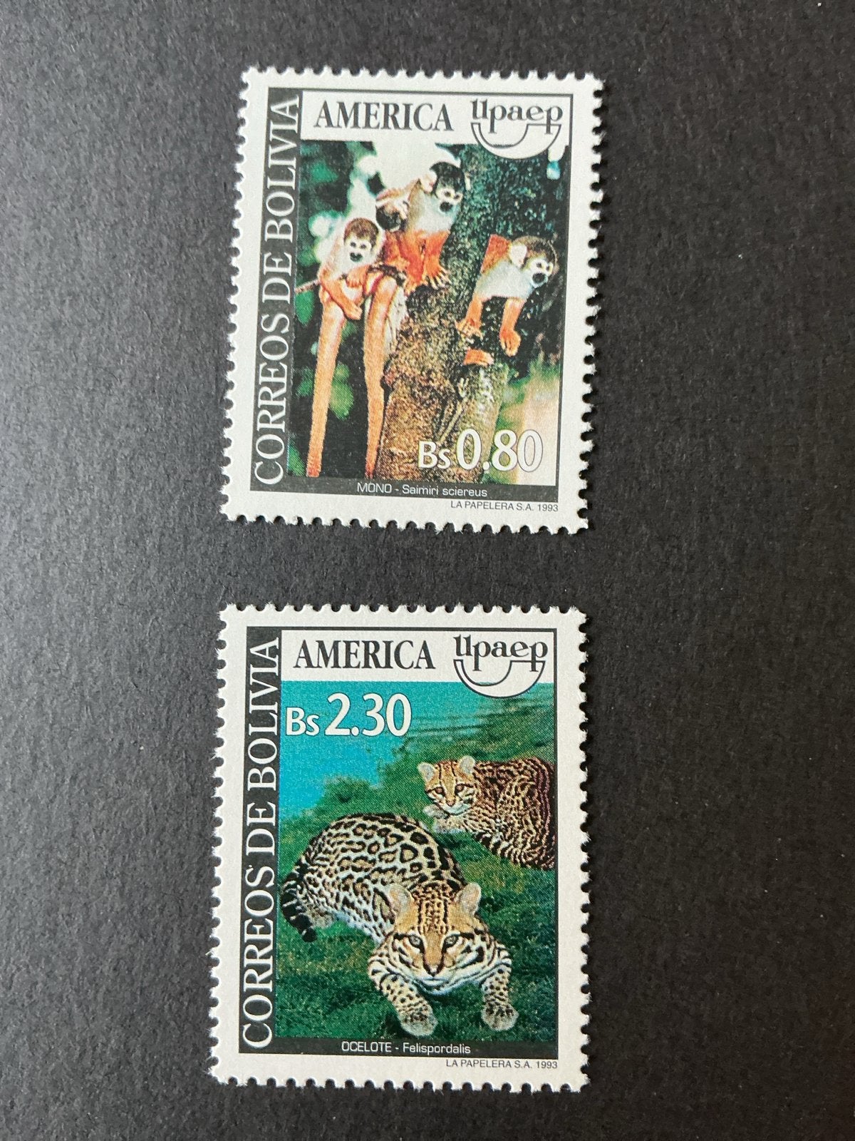 Bolivia Apen en Ocelotten (1993), Verzenden, Postfris, Zuid-Amerika